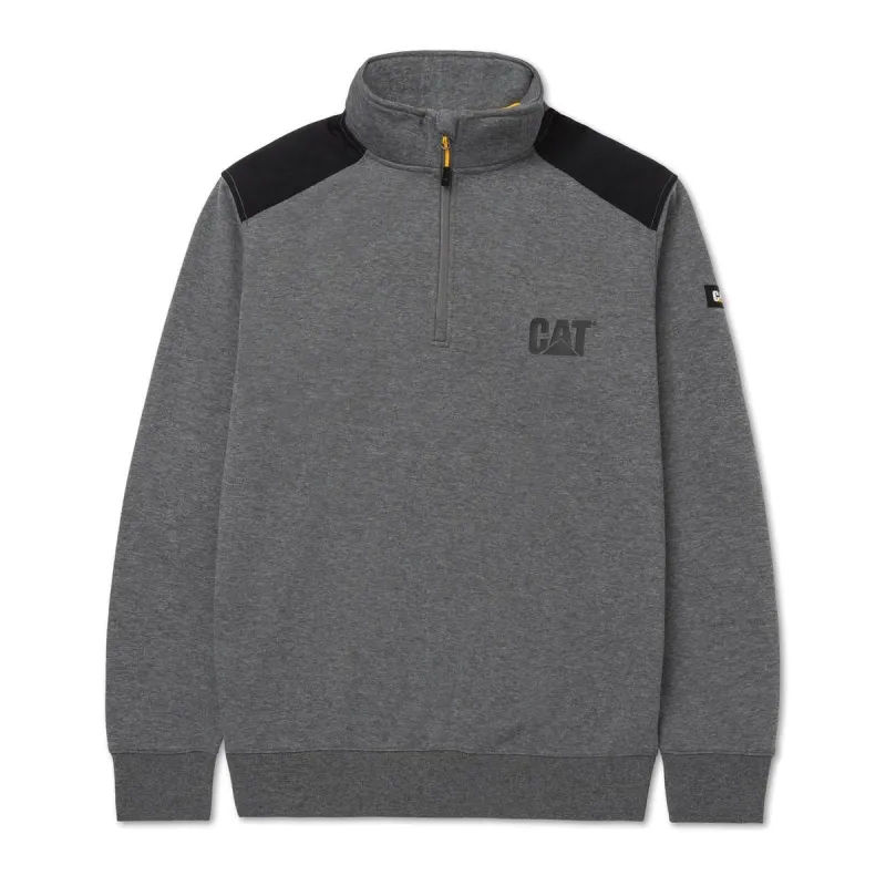 Caterpillar Essential 1/4 Zip Sweatshirt Dark Heather Grey
