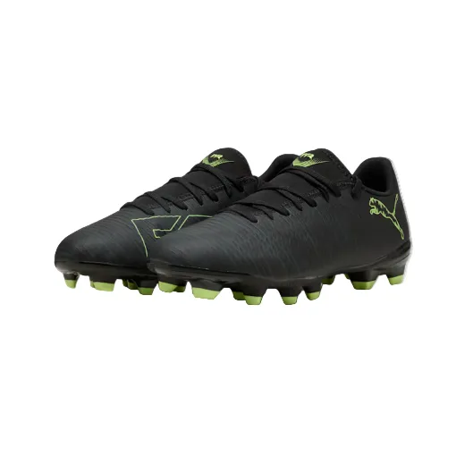 Puma Football Boot Future 8 Play FG/AG Black/Fizzy Light Green - Image 2