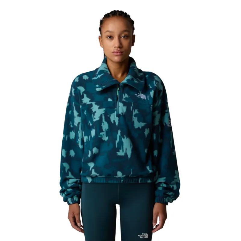 The North Face Womens Pullover Mountain Athletics Fleece Deep Cypress - Image 2
