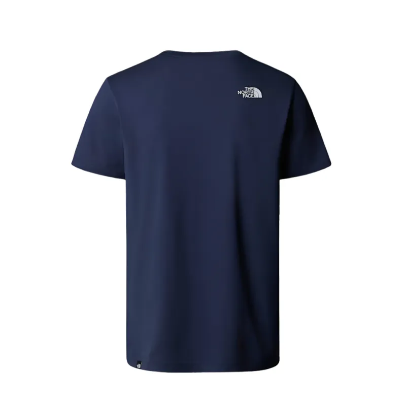 The North Face Mens T-Shirt Simple Dome Summit Navy - Image 2