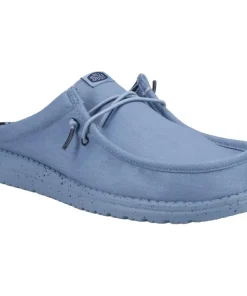 HEYDUDE Wally Slip Canvas Mule Elemental Blue