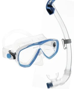 CRESSI ESTRELLA +SEAL DRY MASK/SNORKEL COMBO SENIOR CLEAR/AZURE