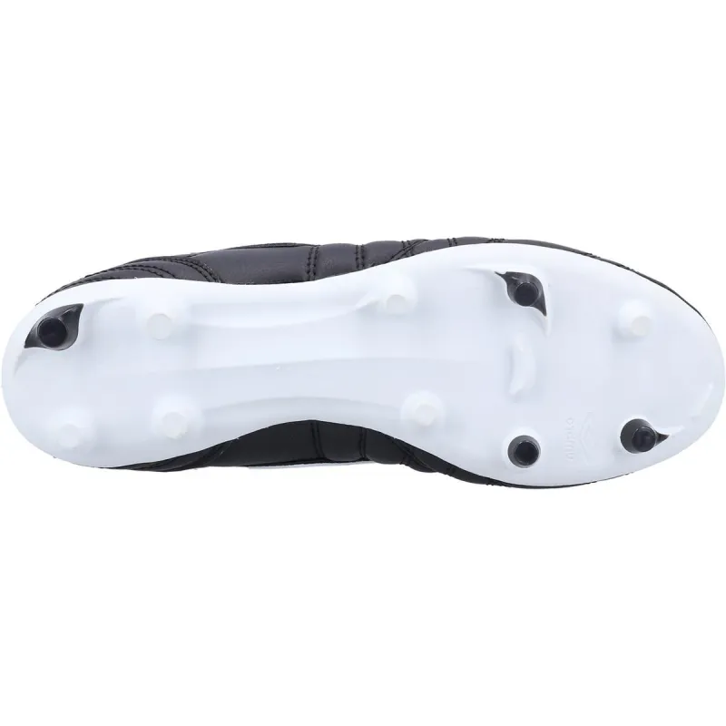 Umbro Speciali Liga Firm Ground Jnr Velcro Football Boot Black/White - Image 2