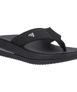 Fitflop Surff Two-tone Toe Post Sandals Black