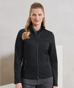 WOMENS ZIP THROUGH NO HOOD BLACK