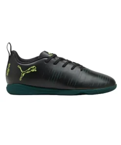 Puma Junior Astro Turf Boot Future 8 Play IT Black/Fizzy Light Green