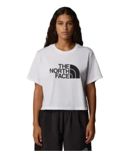 The North Face Womens Tee Easy Relaxed Cropped SS White