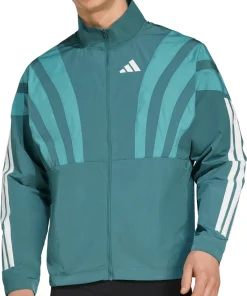 adidas Adizero Archive Mens Running Jacket - Green