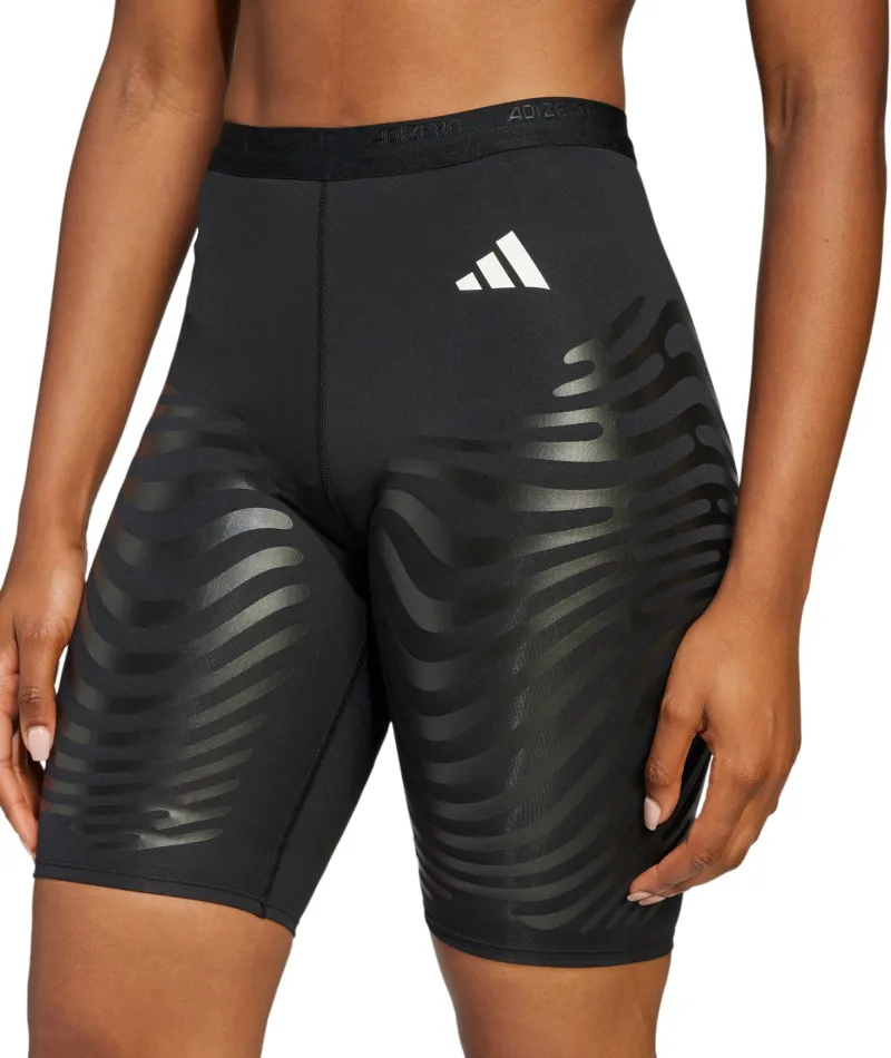 adidas Adizero Control Womens Short Running Tights - Black