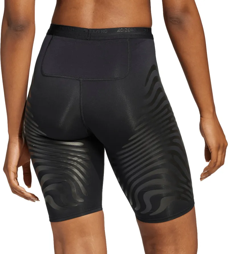 adidas Adizero Control Womens Short Running Tights - Black - Image 2