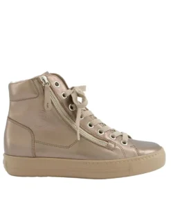 Paul Green Womens High Top Sneaker 4024 Nappa Met Earth