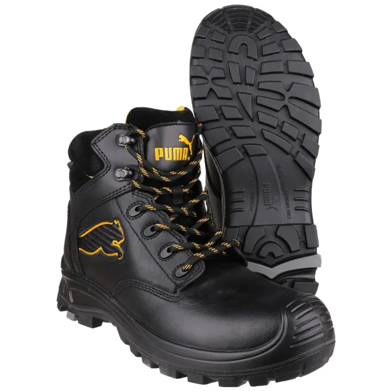 Puma Safety Borneo Mid S3 Safety Boot Black - Image 2
