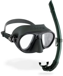 CRESSI CALIBRO FREE DIVE MASK/SNORKEL COMBO SENIOR GREEN