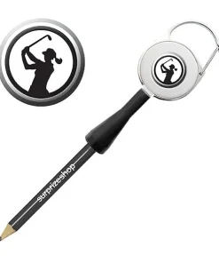 SURPRIZESHOP LADY GOLFER RETRACTABLE PENCIL BLACK
