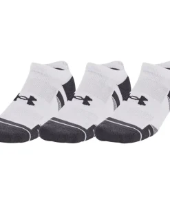 Under Armour Performance Tech (3 Pack) No Show Socks - White