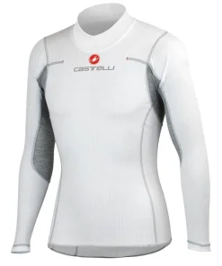 Castelli Flanders Long Sleeve Mens Cycling Base Layer - White