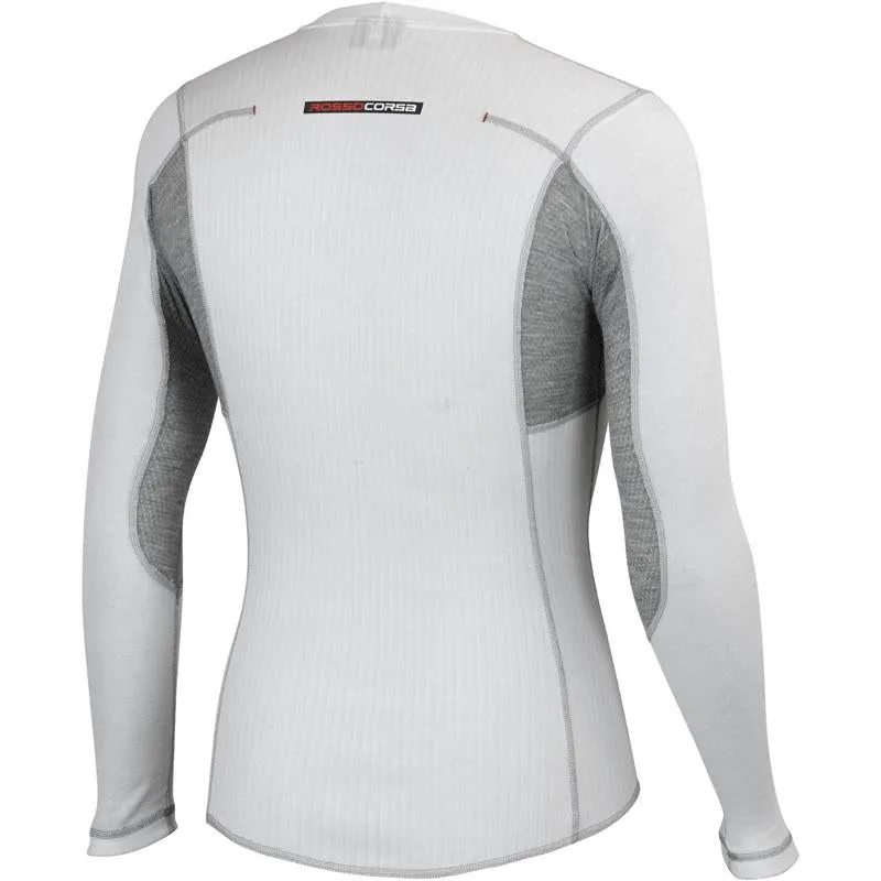Castelli Flanders Long Sleeve Mens Cycling Base Layer - White - Image 2