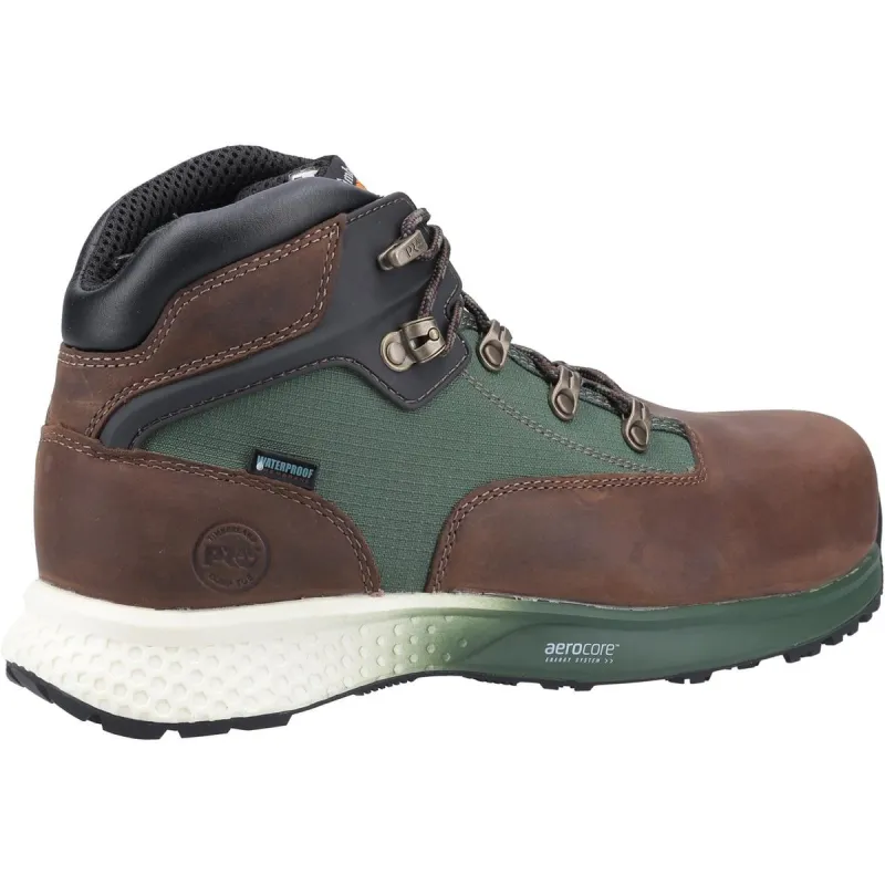 Timberland Pro Euro Hiker Composite Safety Boot Brown/Green - Image 3
