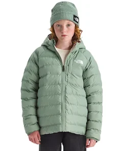 The North Face Girls Jacket Reversible Perrito Hooded Slate Moss
