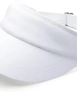 LADIES WHITE GOLF VISOR ADJUSTABLE ONE SIZE
