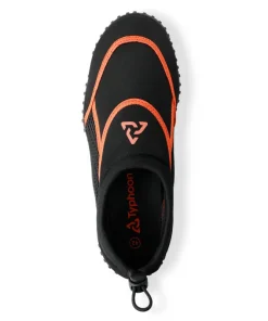 TYPHOON AQUATIC SHOE JUNIOR BLACK ORANGE