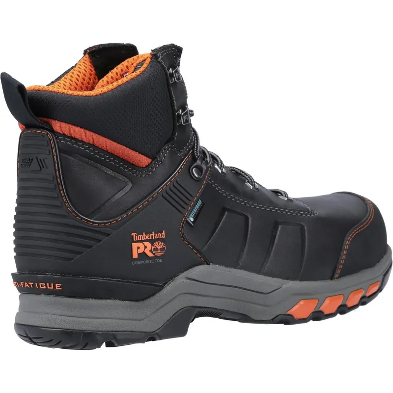 Timberland Pro Hypercharge Composite Safety Toe Work Boot Black/Orange - Image 3