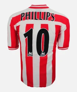 1999-00 Sunderland Home Shirt Phillips 10 [Good] L