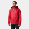HELLY HANSEN MENS CREW HOODED JACKET 2.0 RED