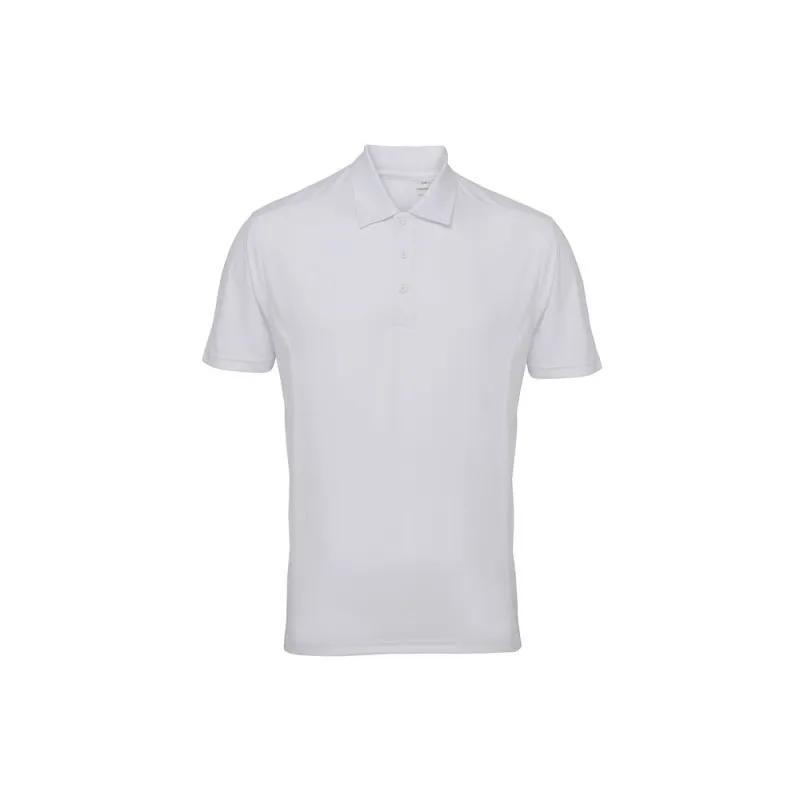 TRI DRI PANELLED UNISEX TENNIS POLO WHITE
