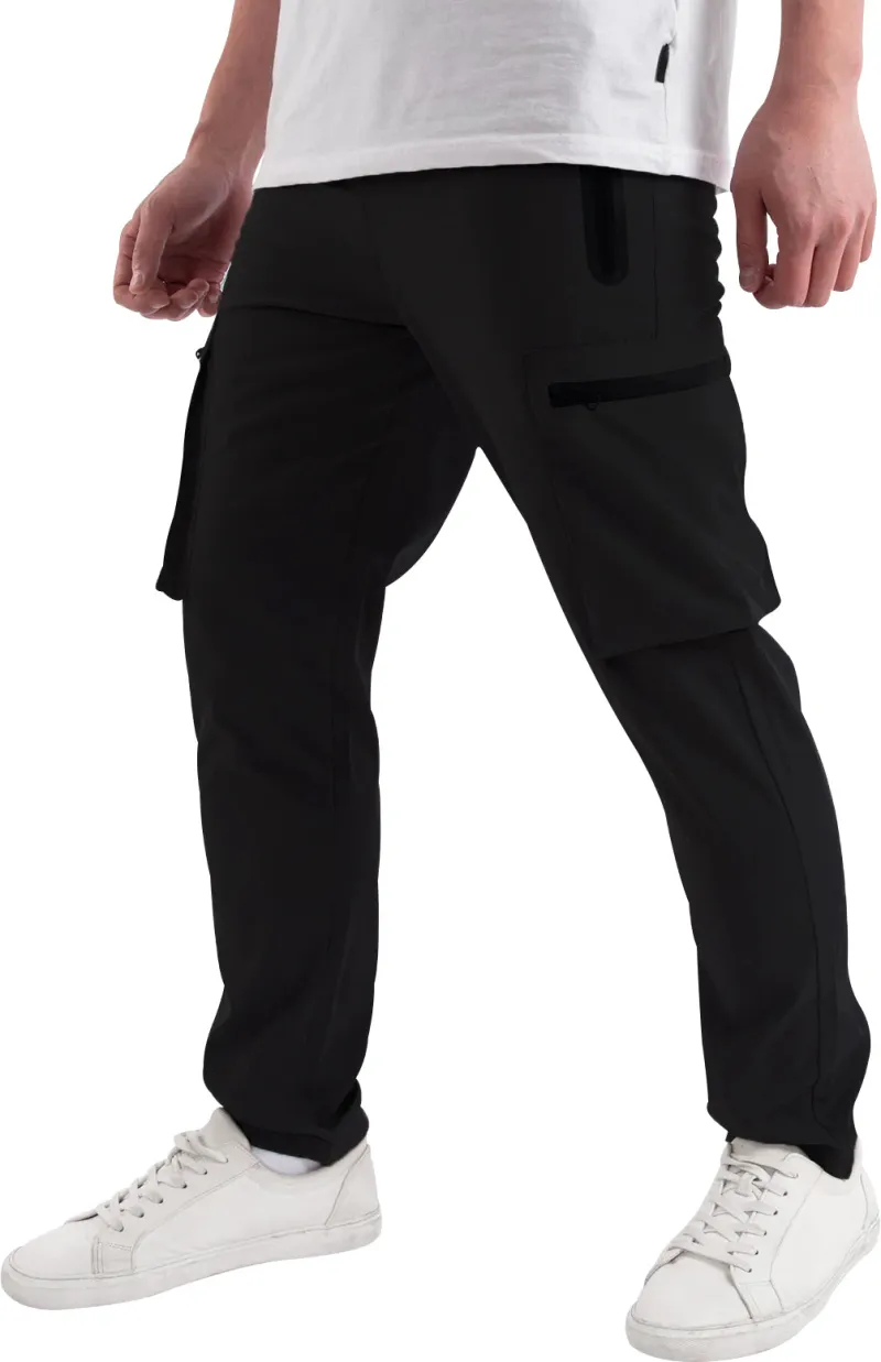 Soulstar Classic Mens Cargo Pants - Black