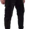 Soulstar Essentials Mens Cargo Pants - Black