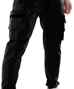 Soulstar Lightweight Mens Cargo Pants - Black