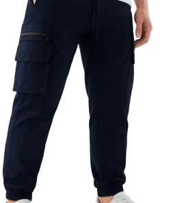 Soulstar Lightweight Mens Cargo Pants - Blue