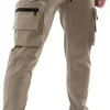 Soulstar Lightweight Mens Cargo Pants - Beige