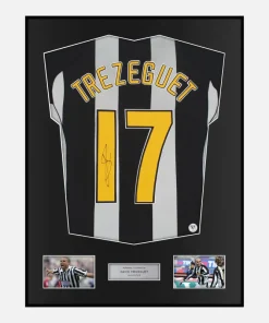 Framed David Trezeguet Signed Juventus Shirt 2004-05 [Classic]