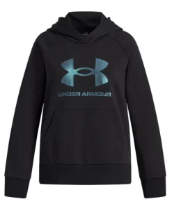 Under Armour Girls Hoody Rival Fleece Shimmer Black/Iridescent