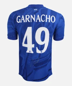 Alejandro Garnacho Signed Chelsea Shirt 2025-26 Home [49]