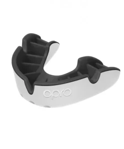 OPRO JUNIOR G4 SILVER MOUTHGUARD BLACK/WHITE