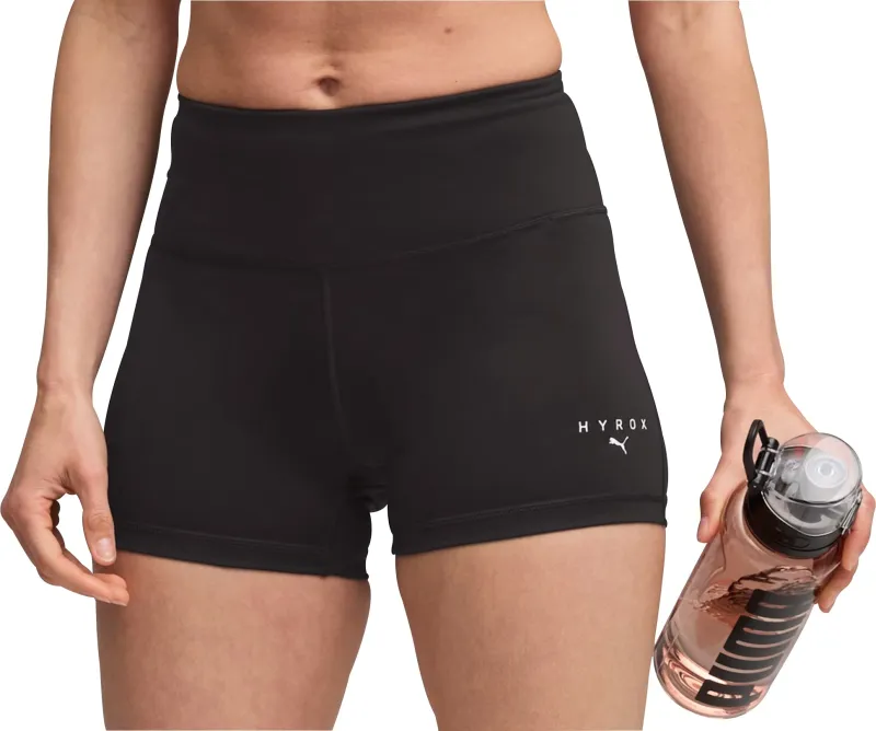 Puma X HYROX Essential Womens Short Training Tights - Black