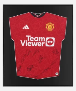Framed Manchester United Signed Shirt, Player Version 2023-24 [Lite]