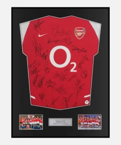 Framed Squad Signed Arsenal Shirt 2002-04 Invincibles [Classic]