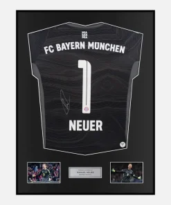 Framed Manuel Neuer Signed Bayern Munich Shirt GK 2021-22 [Classic]