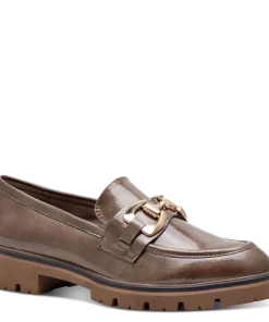 Marco Tozzi Womens Shoe 2-24700-43 Taupe Patent