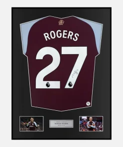 Framed Morgan Rogers Signed Aston Villa Shirt [Classic]