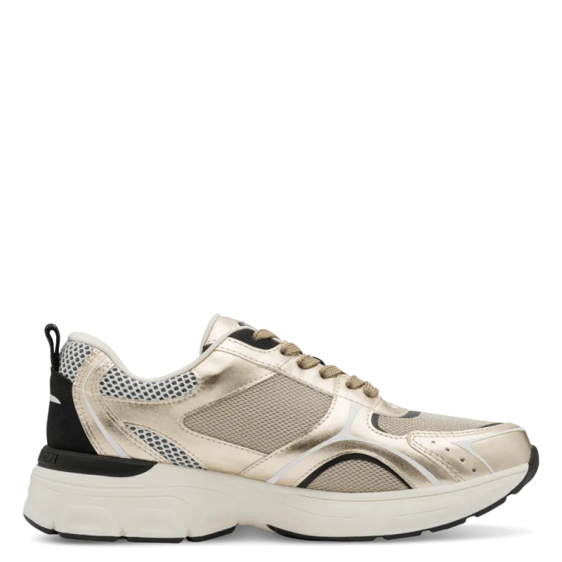 Marco Tozzi Womens Trainer 23779 Gold Combi - Image 3