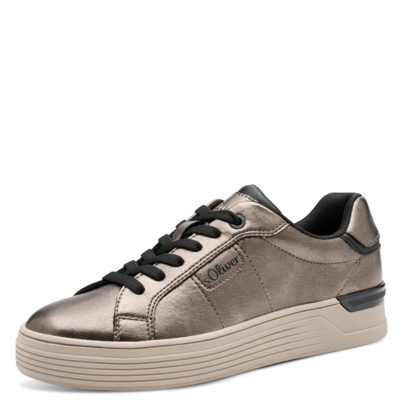 S.Oliver Womens Trainer 5-23603-43 Pewter - Image 2
