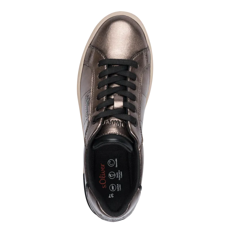 S.Oliver Womens Trainer 5-23603-43 Pewter - Image 3