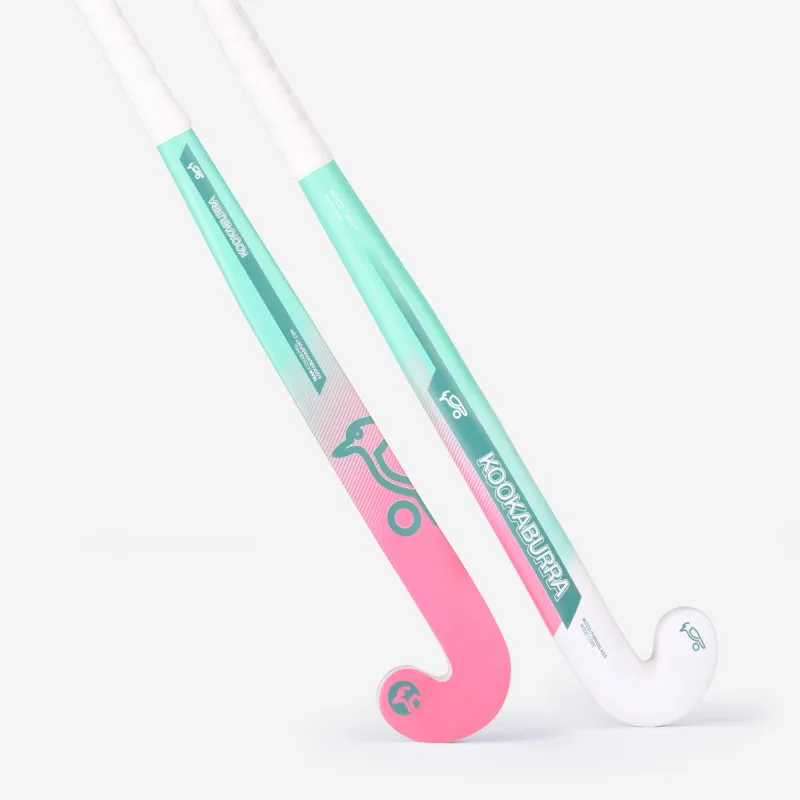 KOOKABURRA TWIST HOCKEY STICK WHITE/GREEN/PINK