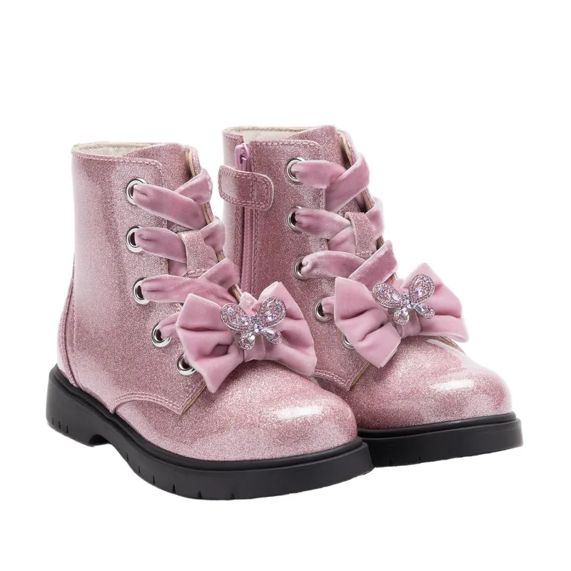 Lelli Kelly Girls Boot Fior Di Fiocco Rosa