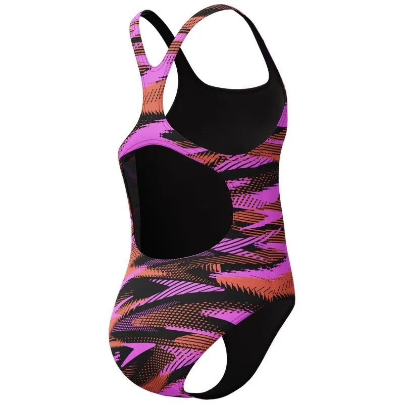 SPEEDO GIRLS HYPERBOOM MEDALIST SWIMSUIT CORAL SANDS - Image 2